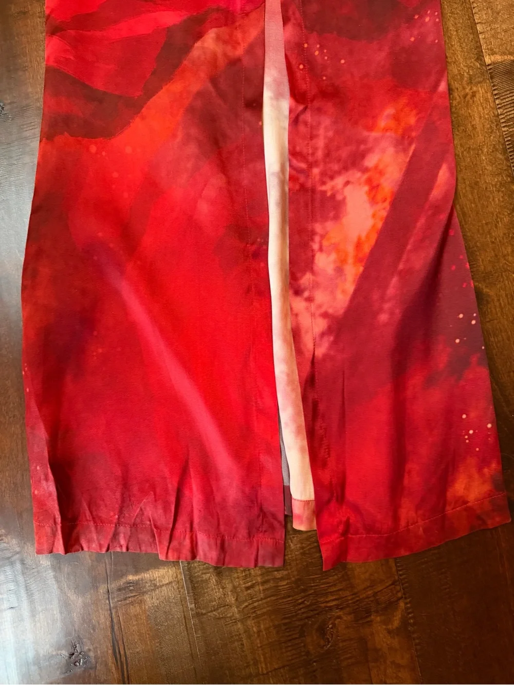 Kim Shui Red Rose Silk Tube Gown - Picture 9 of 10